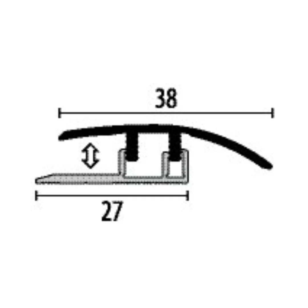 3.5-6.5mm LVT Click Ramp profile - Silver