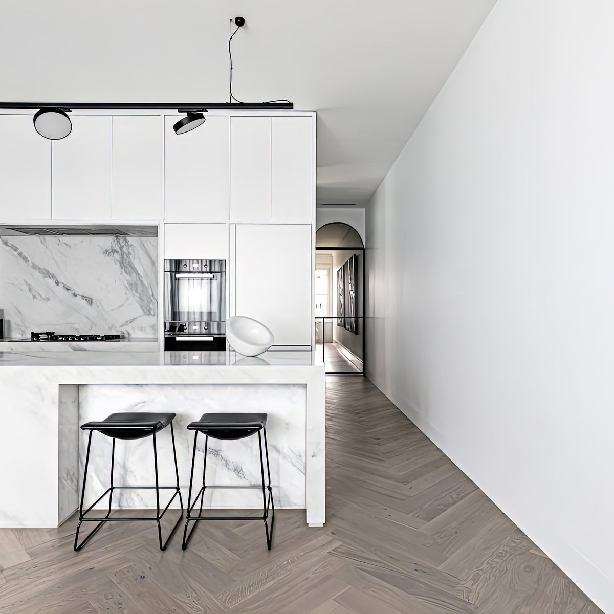 AR8448F Ashton &amp; Rose Gillow - Floating Herringbone (Marzipan Muffin)