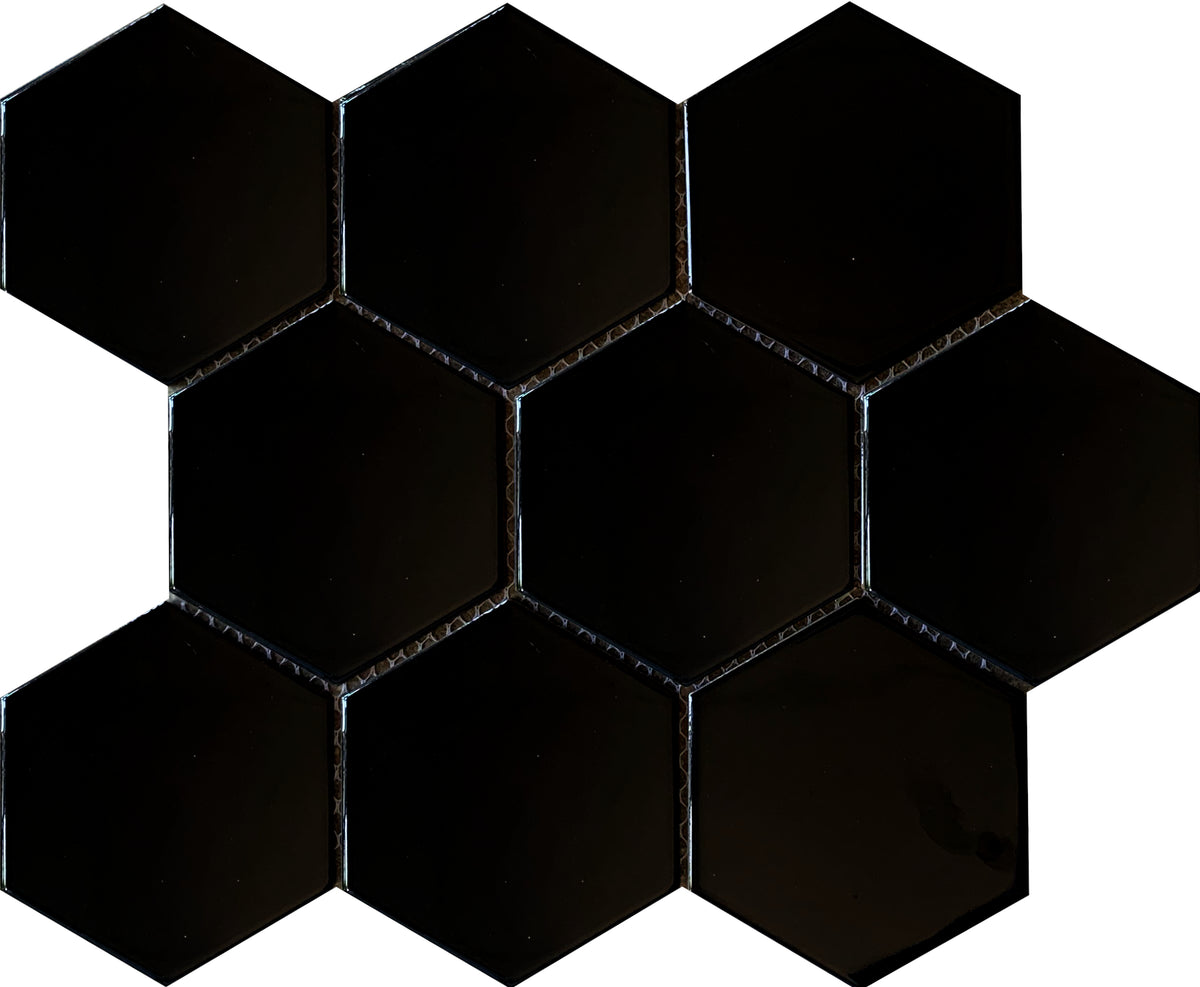 Black Gloss Hexagon
