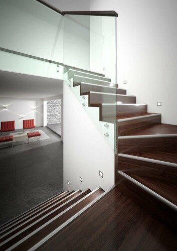 4-9mm LVT Click Stair Nosing - Stainless Steel