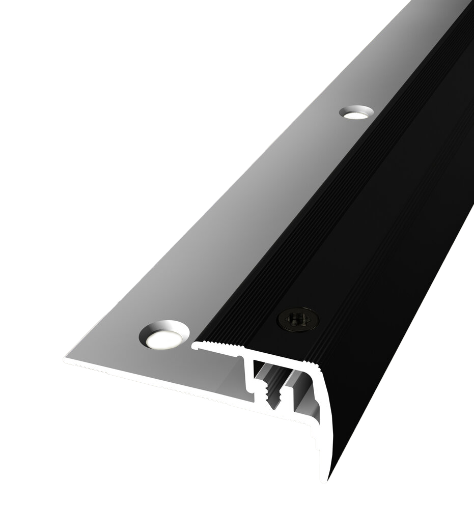 4-9mm LVT Click Stair Nosing - Black